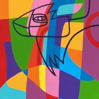 Magic, painting on wood