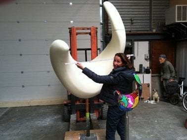 Rauwe uitvoering sculptuur