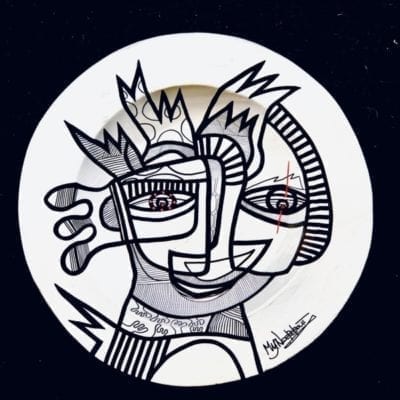 Black & White Collection, Large plate/bowl, 53 cm (002)