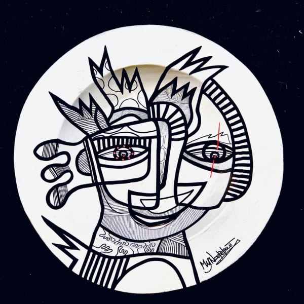 Black & White Collection, Large plate/bowl, 53 cm (002)