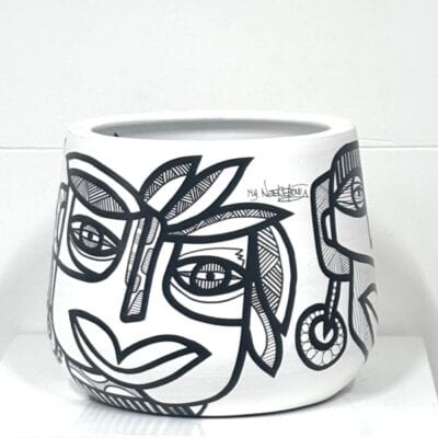 Black & White Collection, ceramic pot