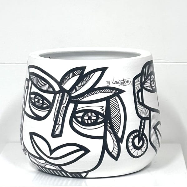 Black & White Collection, ceramic pot