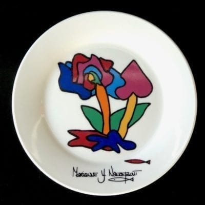 Plate, colored ceramic (006)