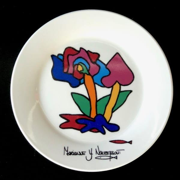 Plate, colored ceramic (006)