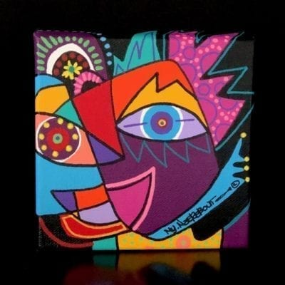 Faces, painting (001)