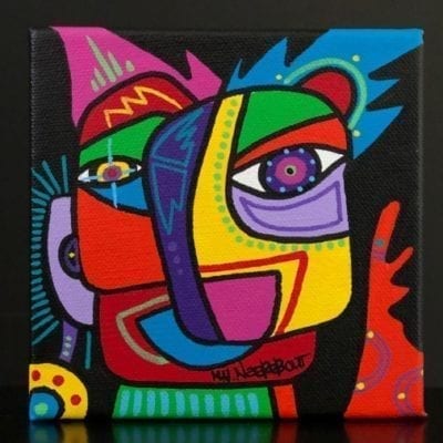 Faces, painting (004)