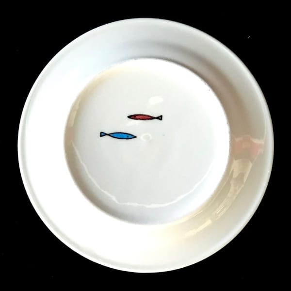 Plate, colored ceramic (006) - Afbeelding 2