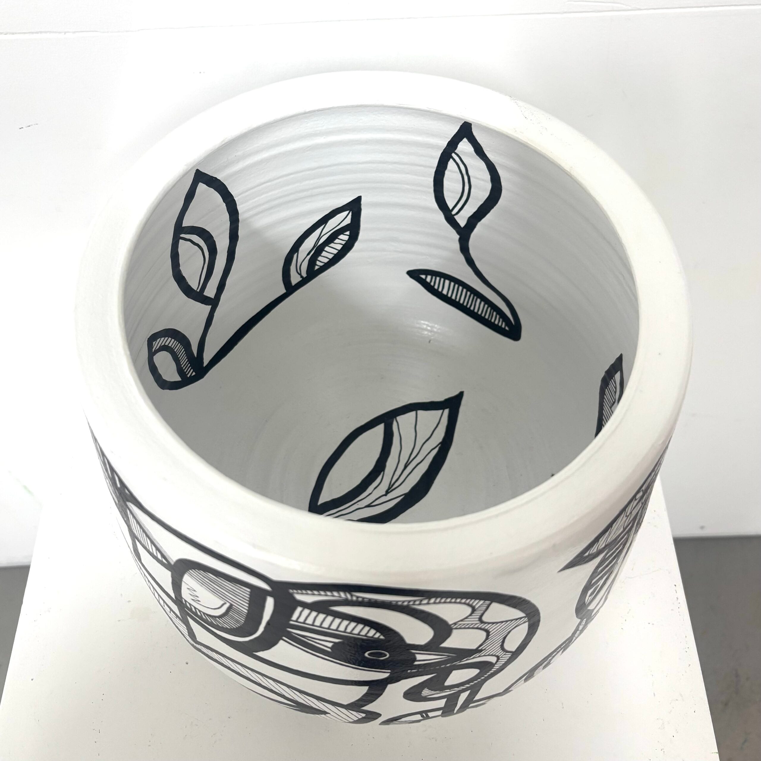 Black & White Collection, ceramic pot - Afbeelding 4