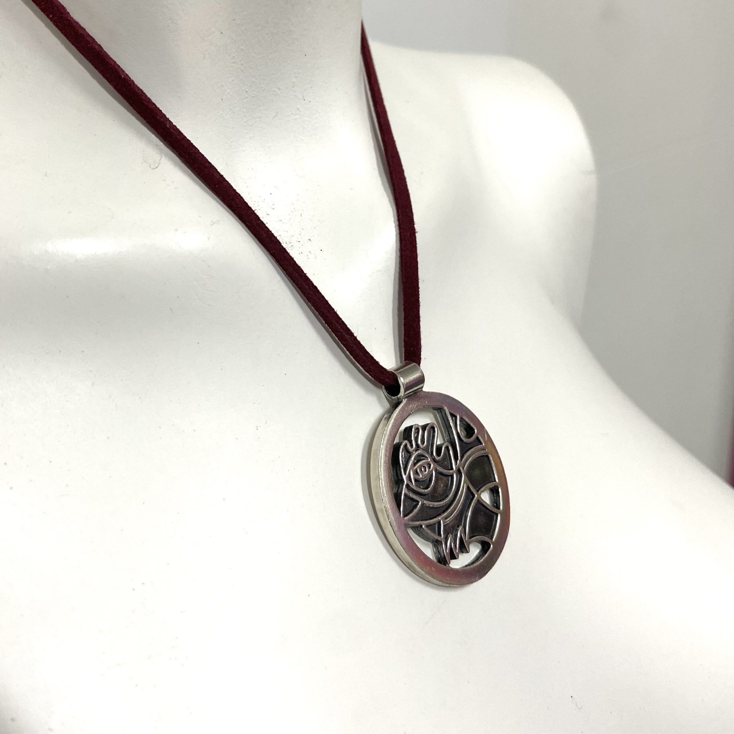 Necklace, sterling silver, bird - Afbeelding 2