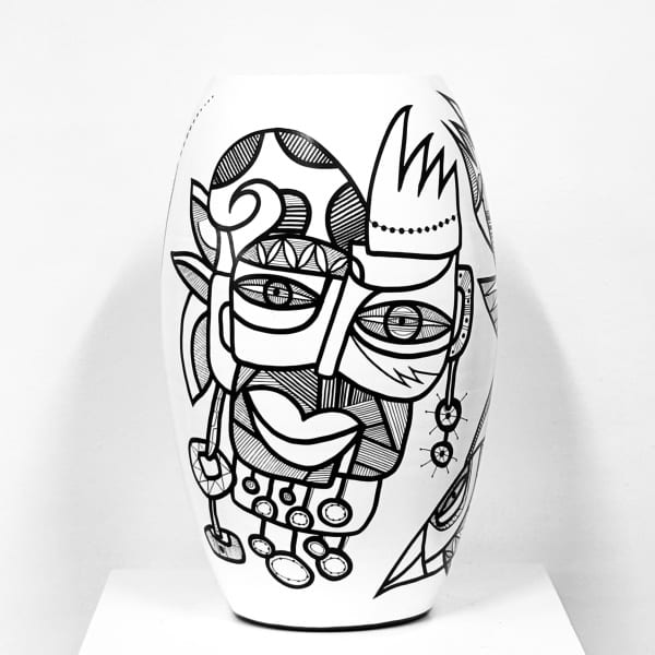 Black & White Collection, ceramic vase