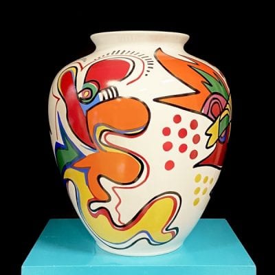 Vase, multi colour, Porceleyne Fles