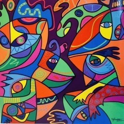 Card Birds of paradise - 4 pieces