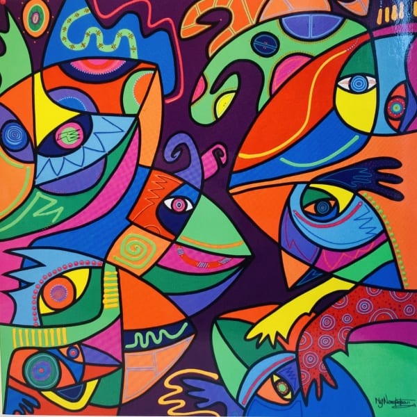 Card Birds of paradise - 4 pieces