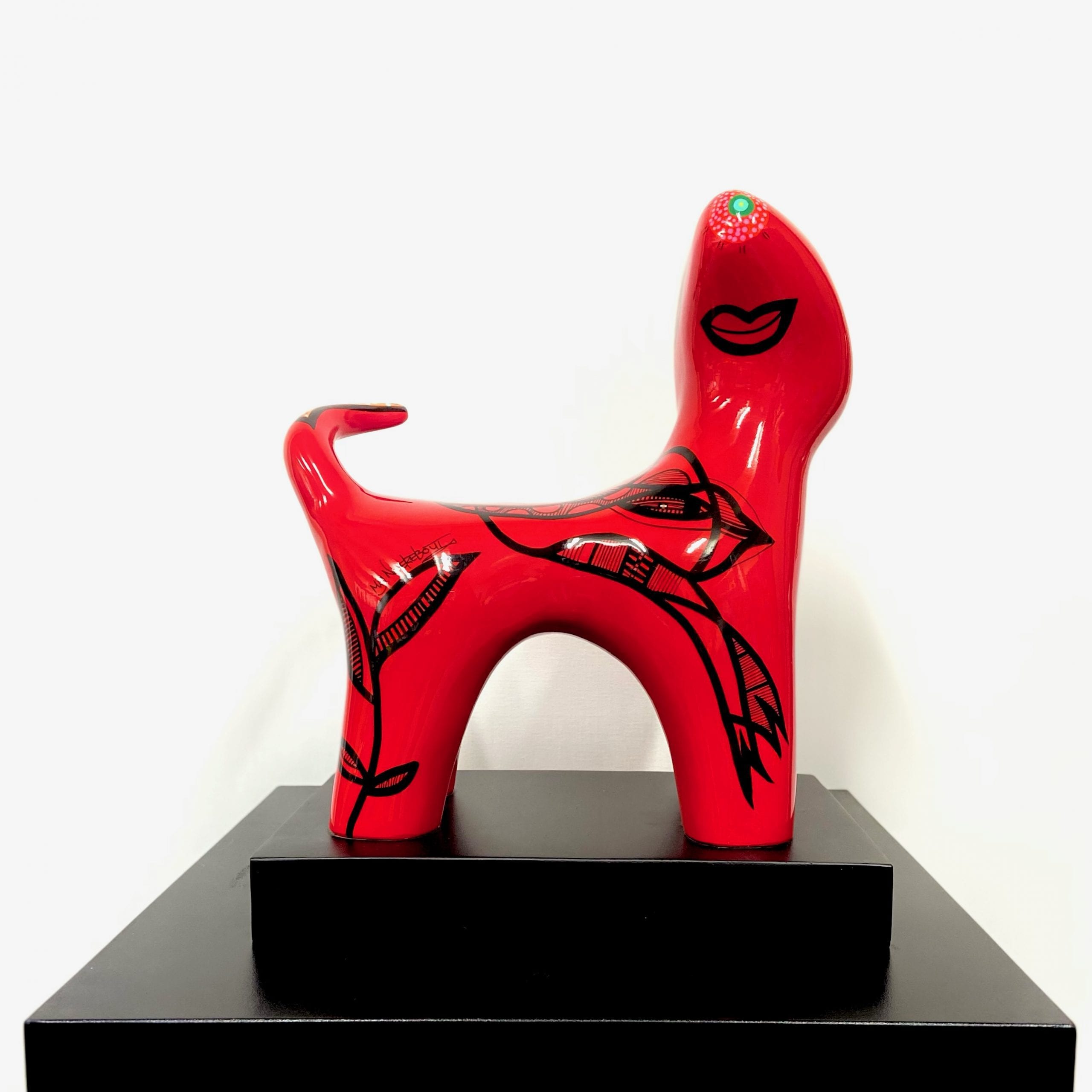 Bodyguard in red, sculpture - Afbeelding 2