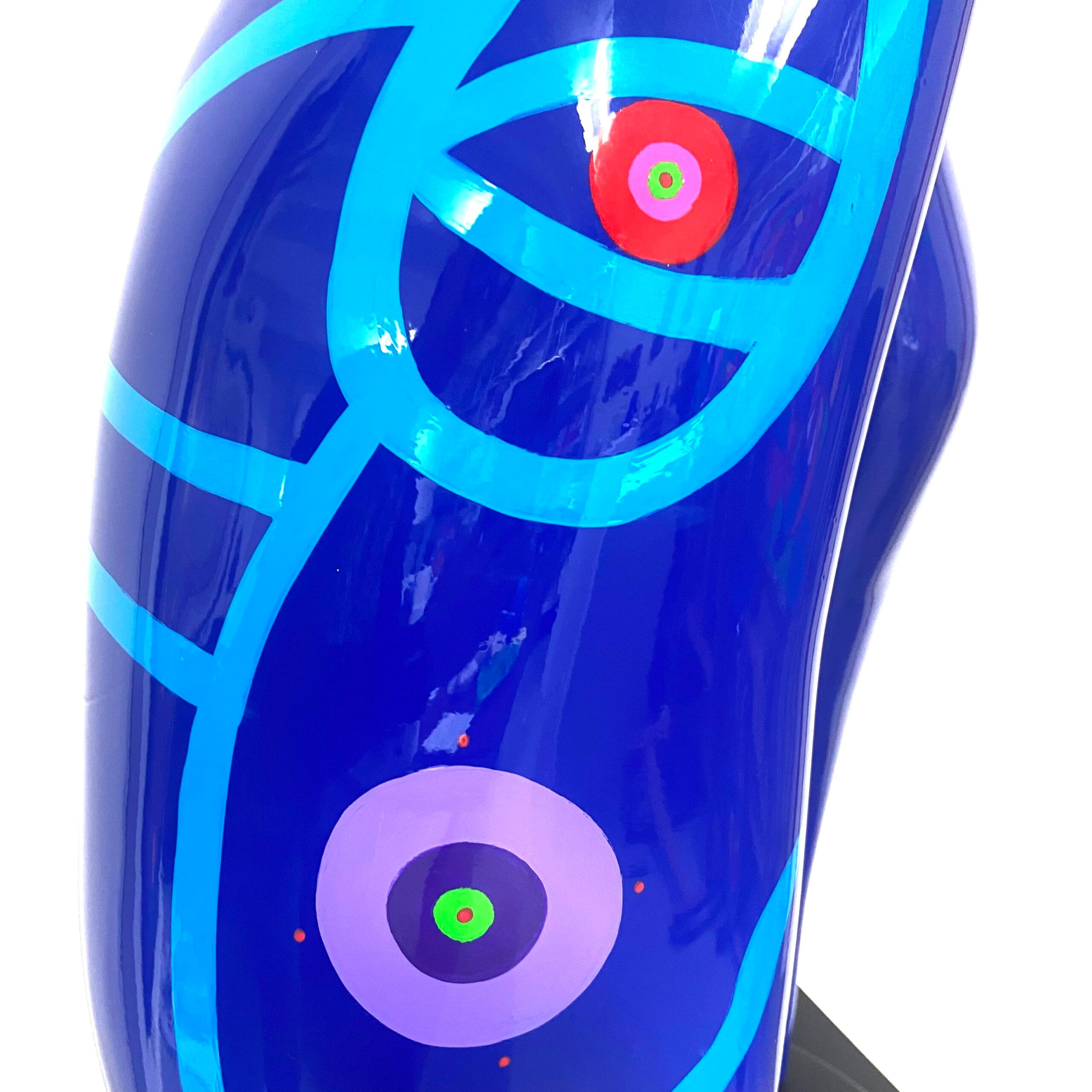 Seawaves, sculpture in blue - Afbeelding 3