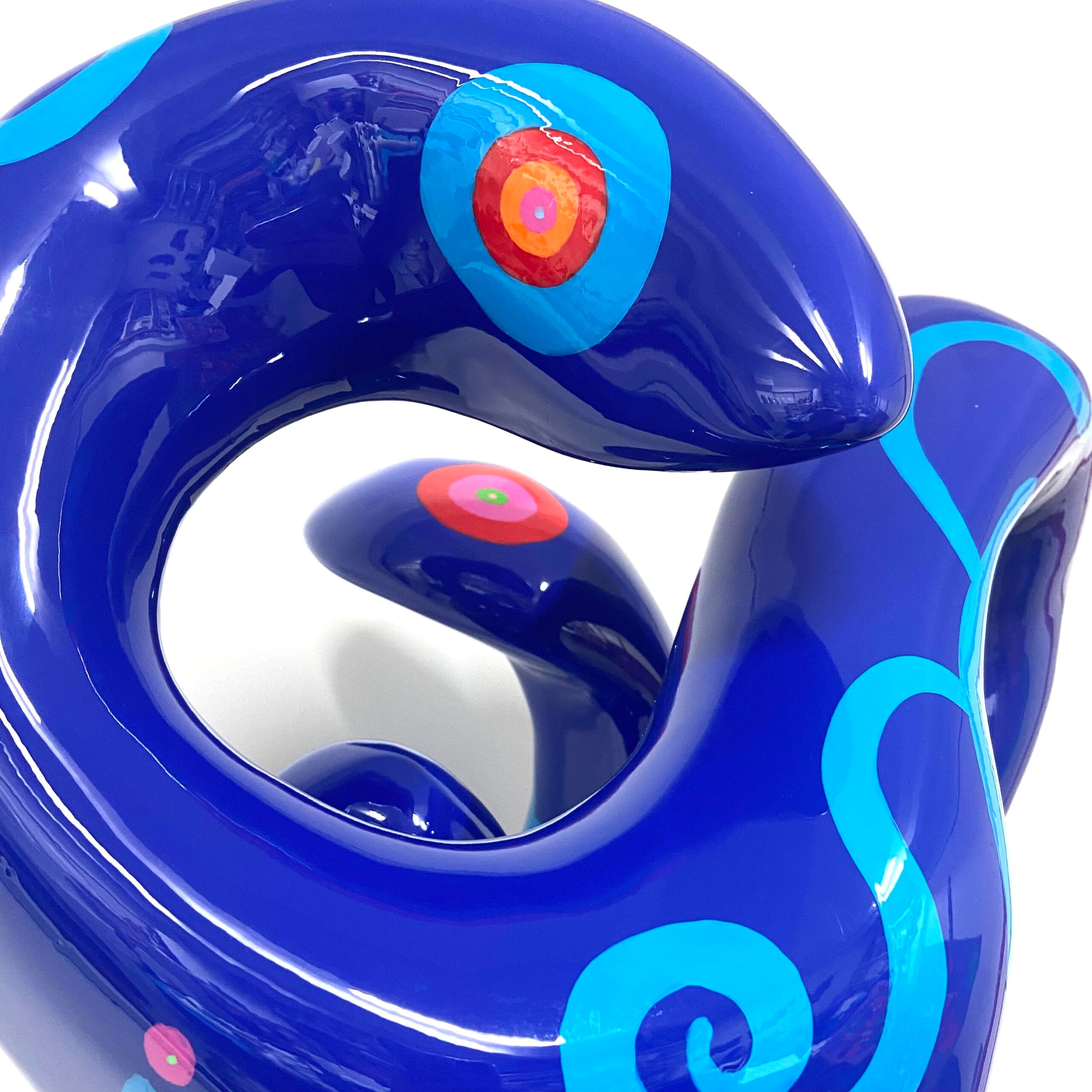 Seawaves, sculpture in blue - Afbeelding 4