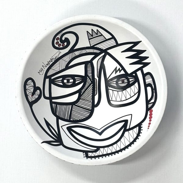 Black & White Collection, plate, 33 cm width