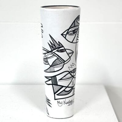 Black & White Collection, slim vase, 26 cm