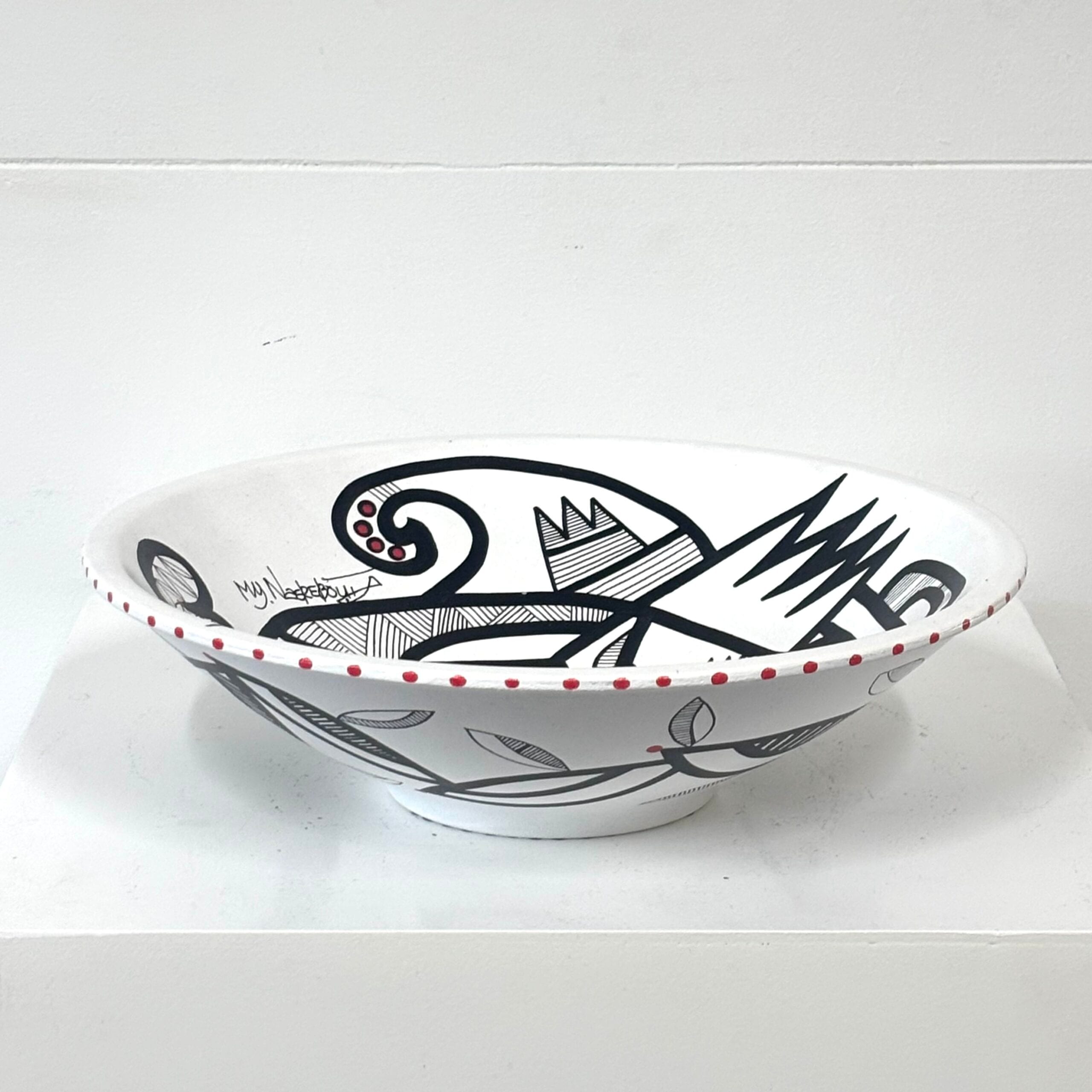 Black & White Collection, plate, 33 cm width - Afbeelding 2