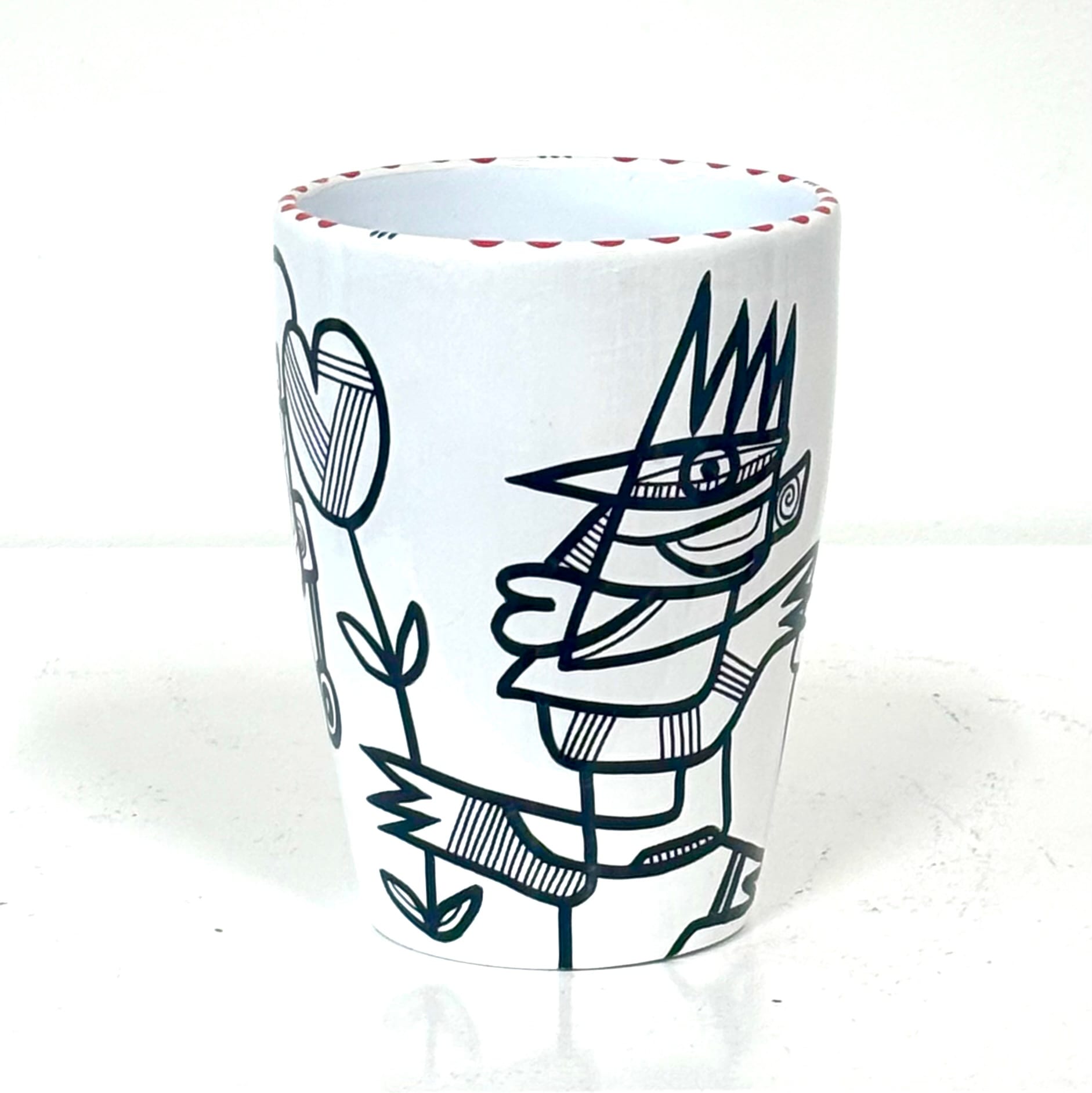 Black & White Collection, vase 14 cm - Afbeelding 3