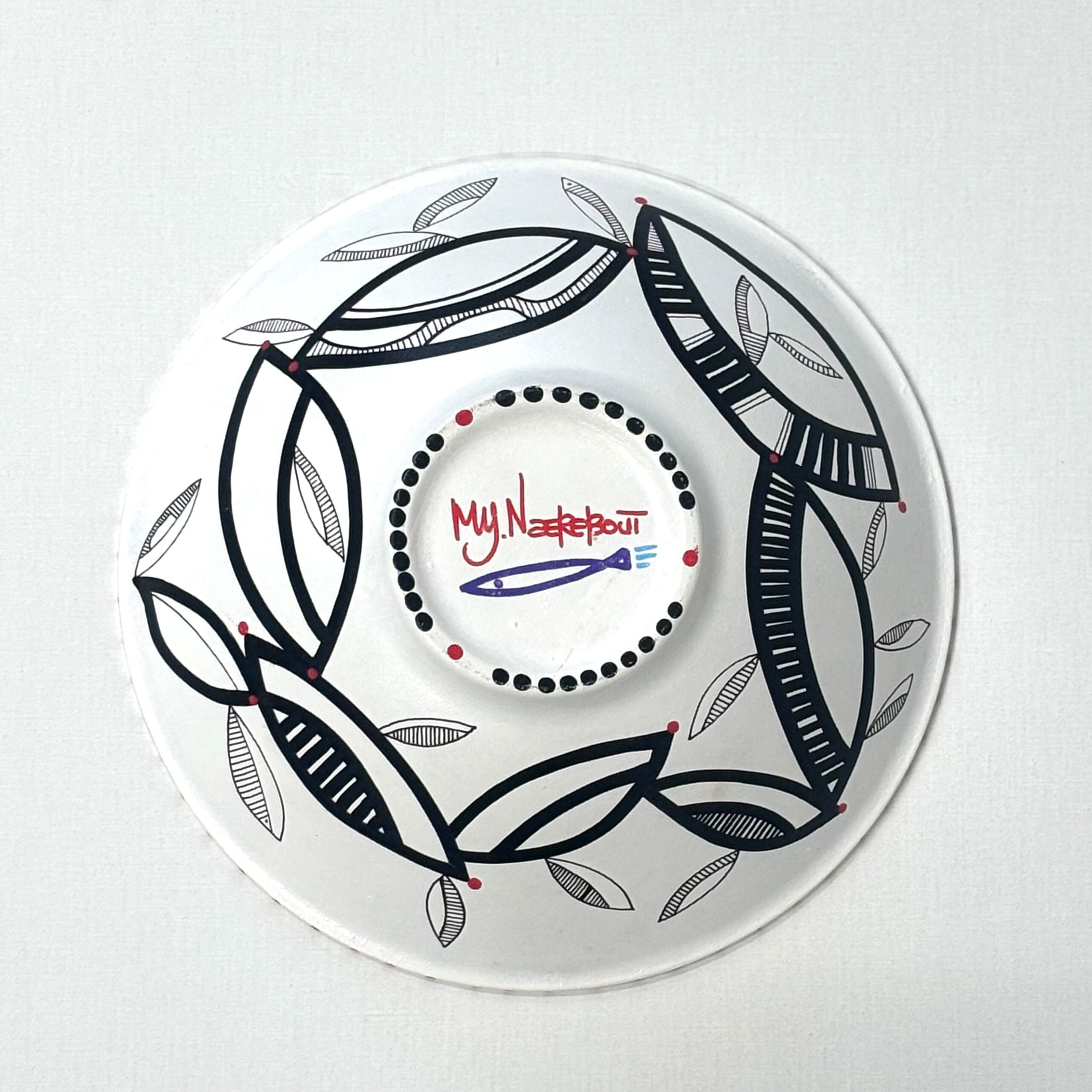 Black & White Collection, plate, 33 cm width - Afbeelding 3