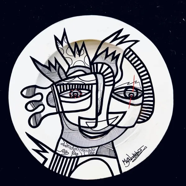 Black & White Collection, Large plate/bowl, 53 cm (002)