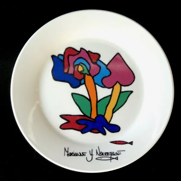 Plate, colored ceramic (006)