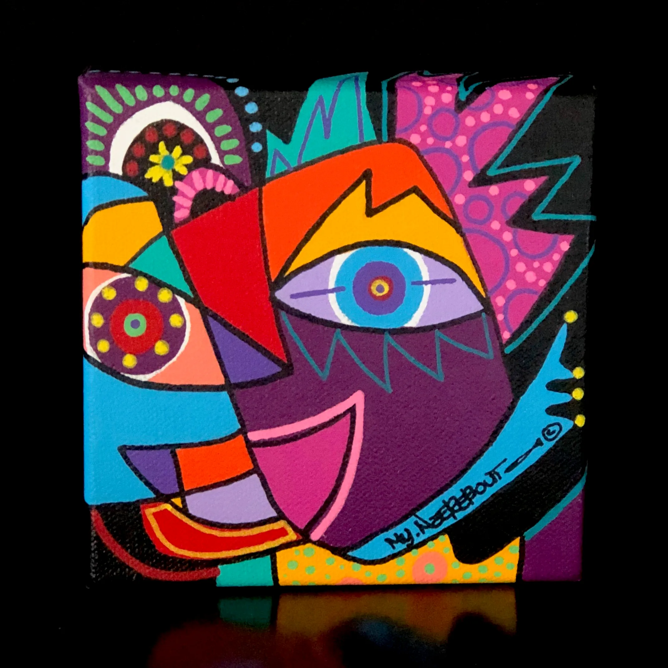 Faces, painting (001)