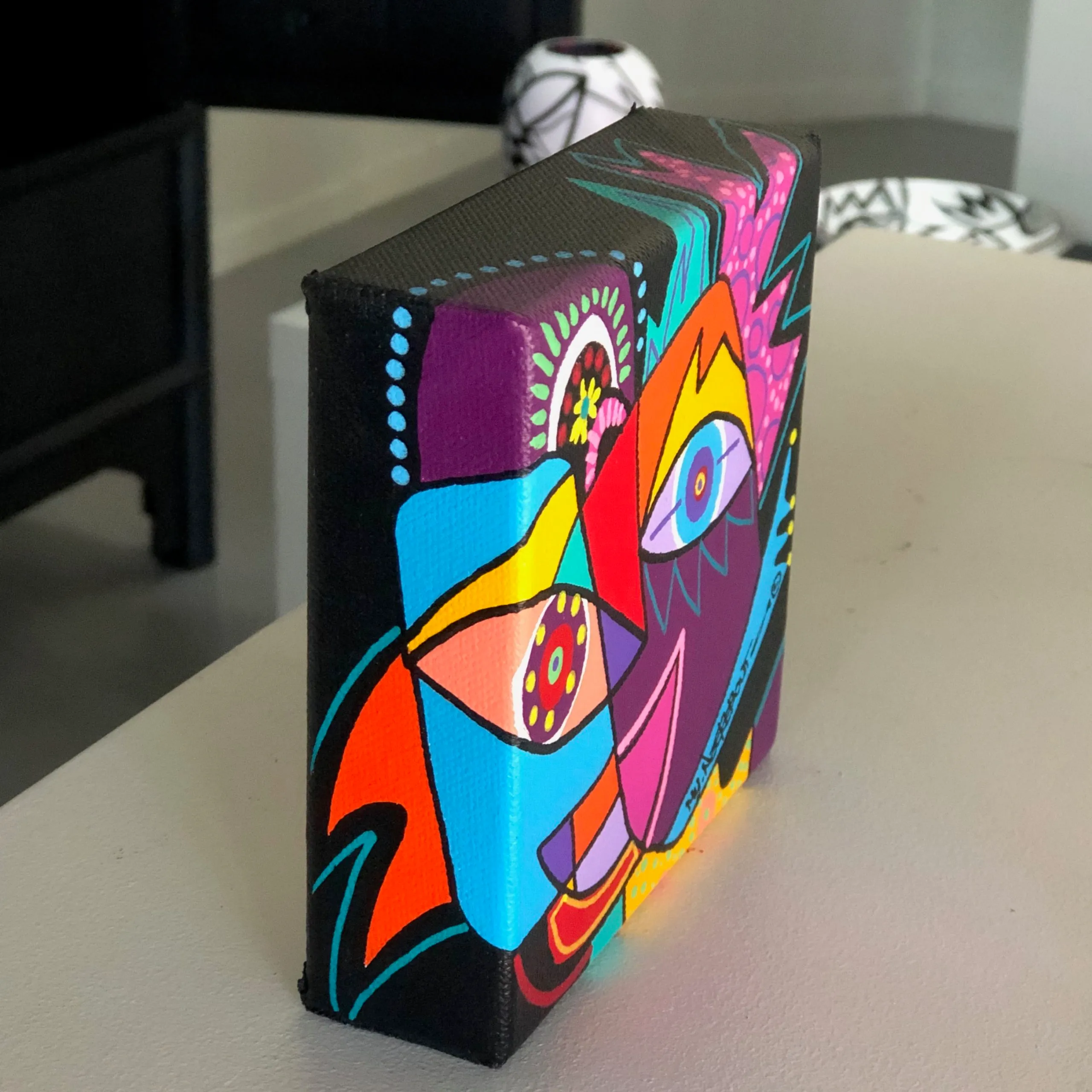 Faces, painting (001) - Afbeelding 2