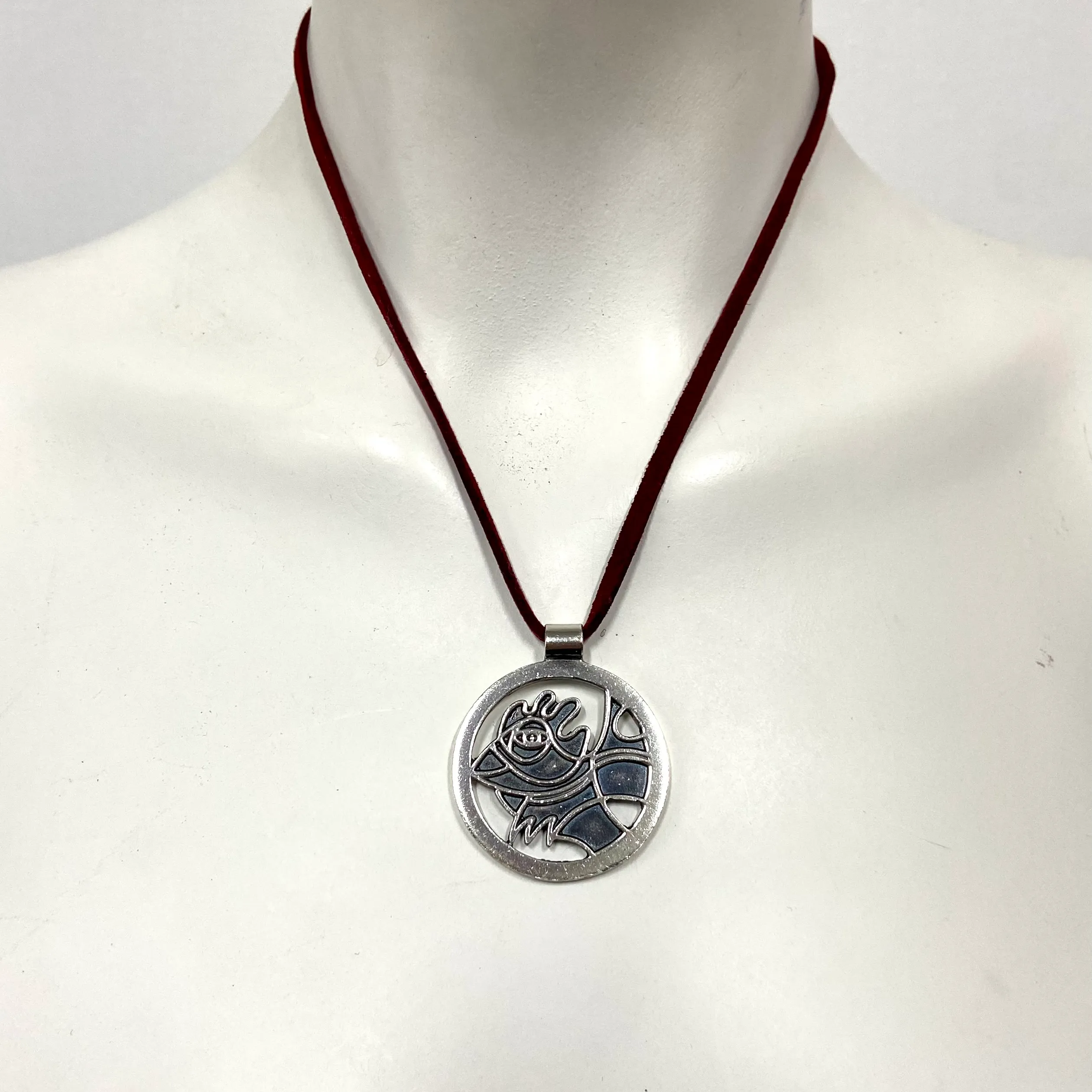 Necklace, sterling silver, bird - Afbeelding 3