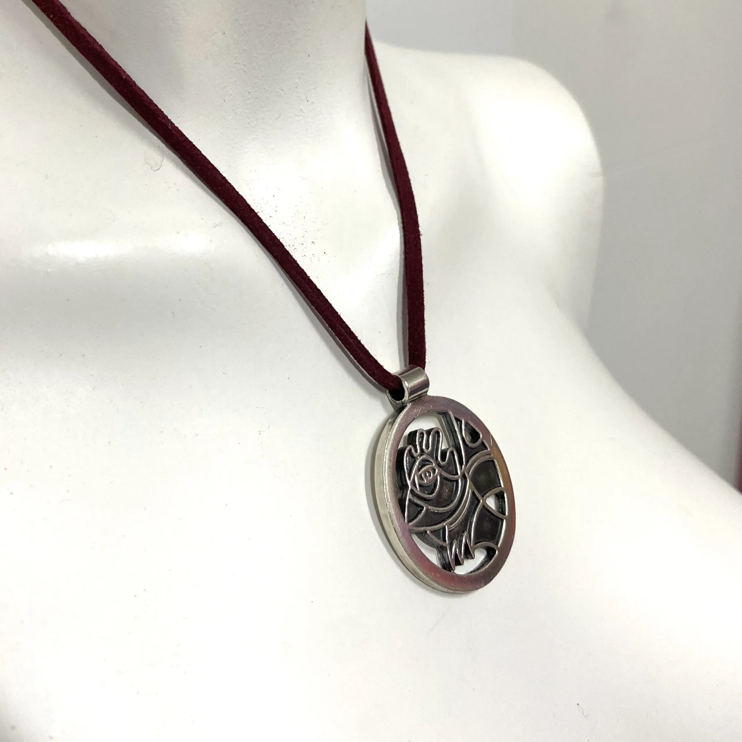 Necklace, sterling silver, bird - Afbeelding 2