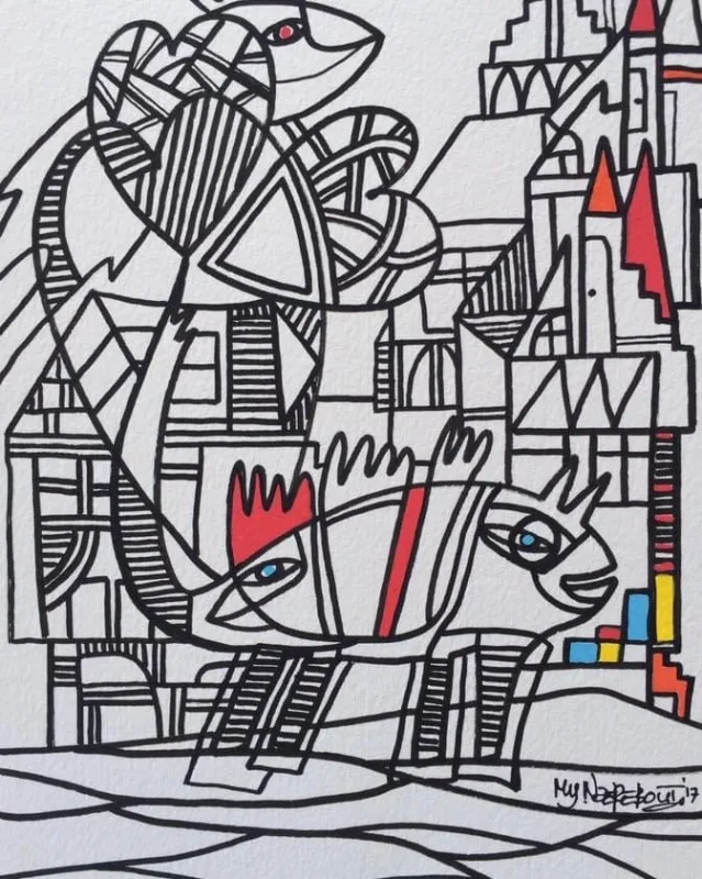 Wild heart, drawing 20-30 cm - Afbeelding 2