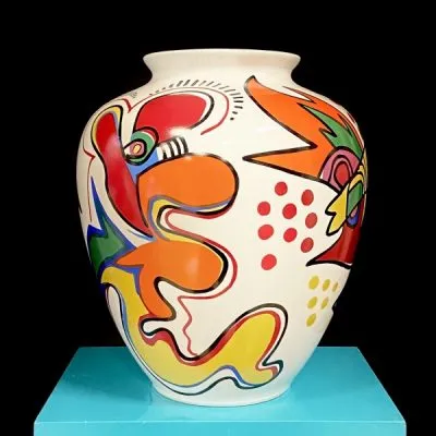 Vase, multi colour, Porceleyne Fles