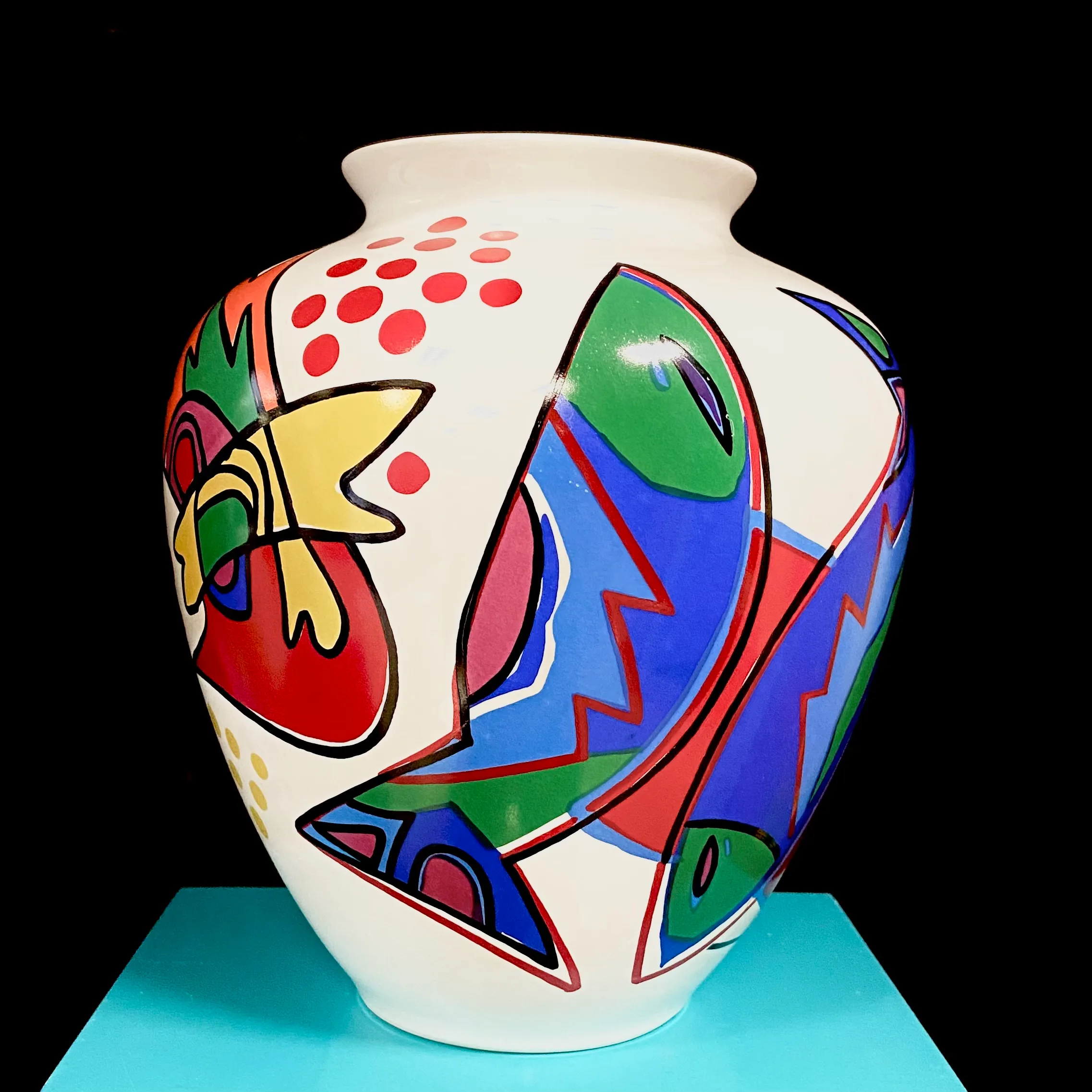 Vase, multi colour, Porceleyne Fles - Afbeelding 3