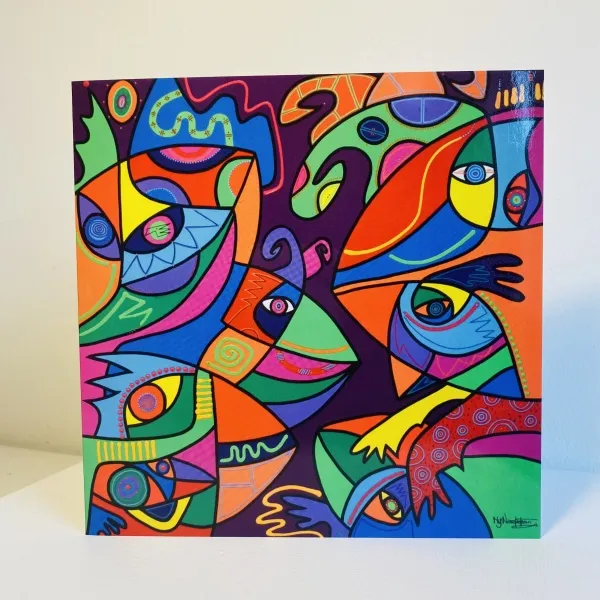 Card Birds of paradise - 4 pieces - Afbeelding 2