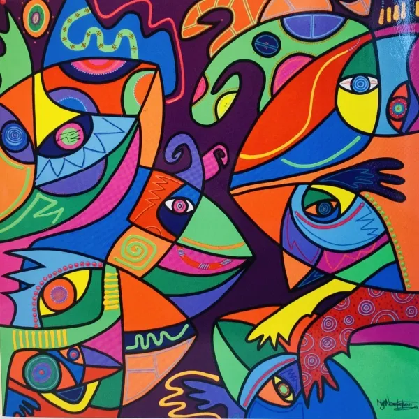 Card Birds of paradise - 4 pieces