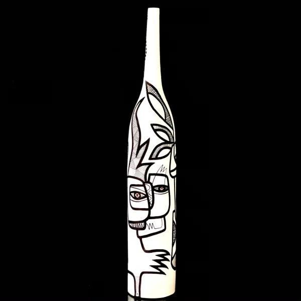 Black & White Collection, ceramic vase, 60 cm (095) - Afbeelding 2