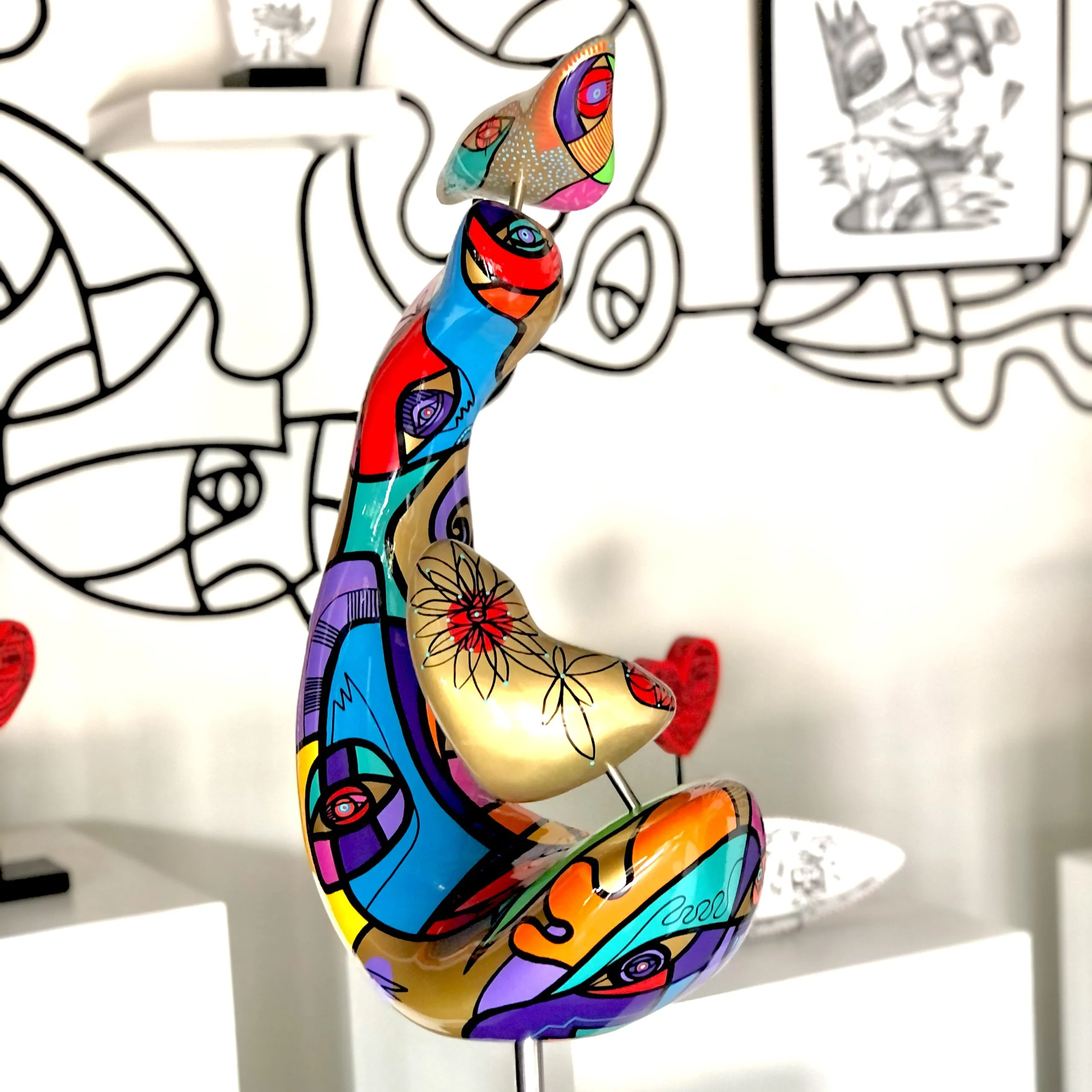 Sculpture Summer love, 104 cm - Afbeelding 3