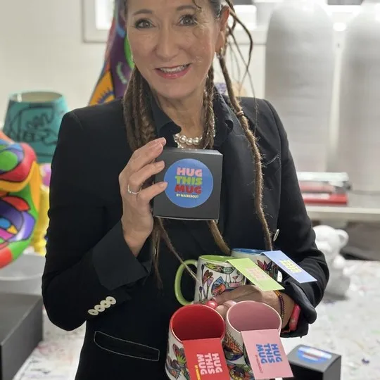 HUG THIS MUG, 2 mugs in blue & green - Afbeelding 6