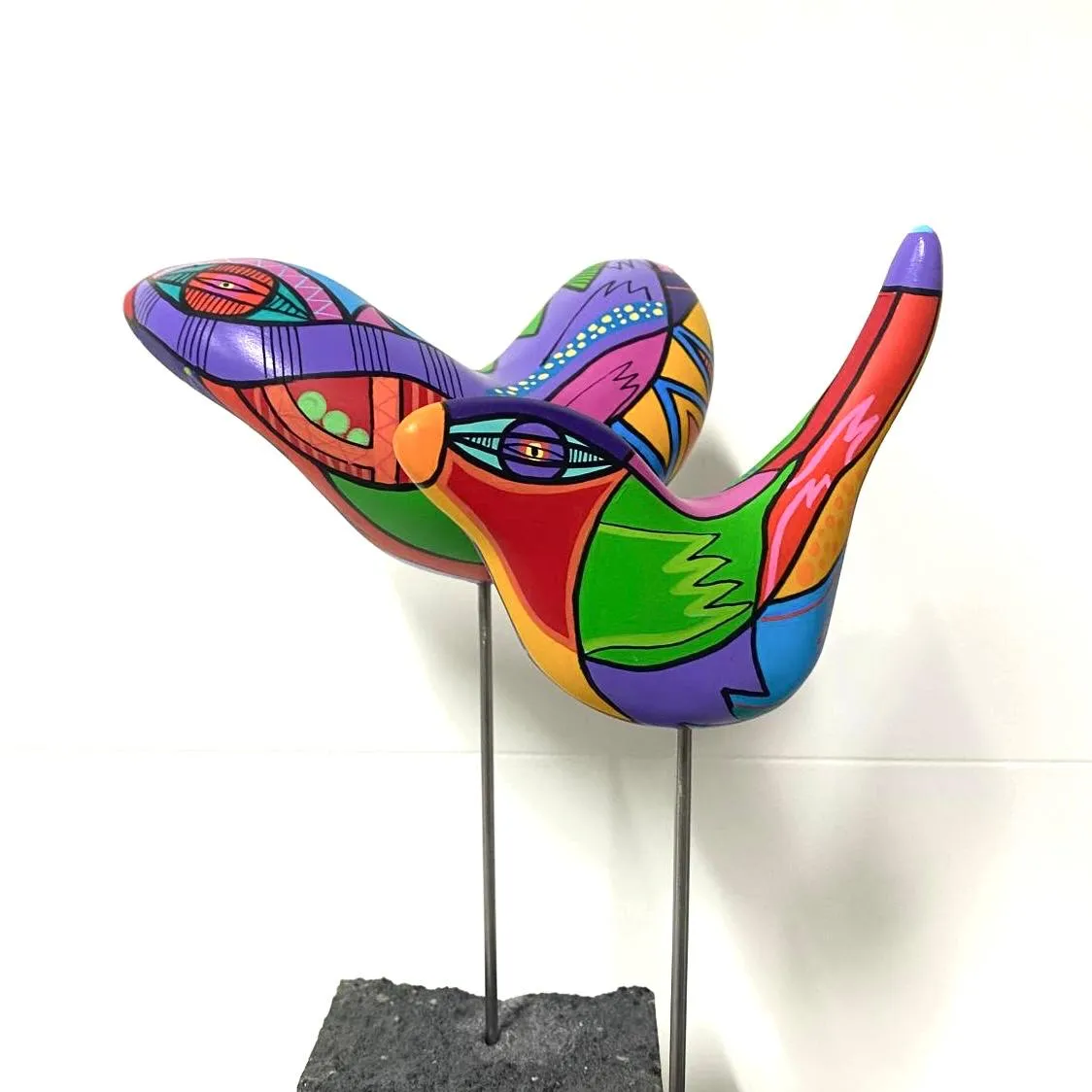 Gathering birds, set of two birds - Afbeelding 2