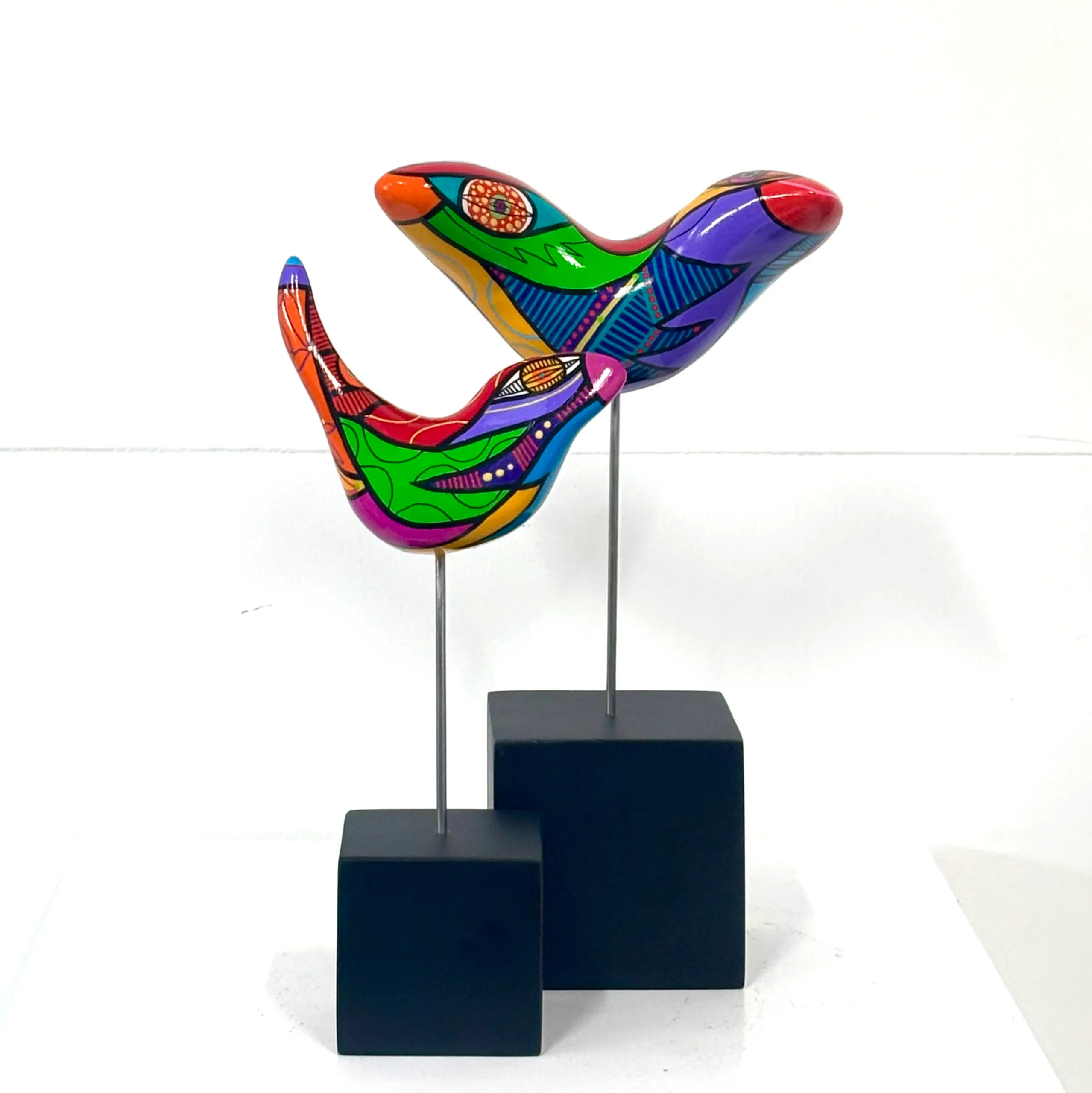 Gathering birds, set of two birds - Image 2