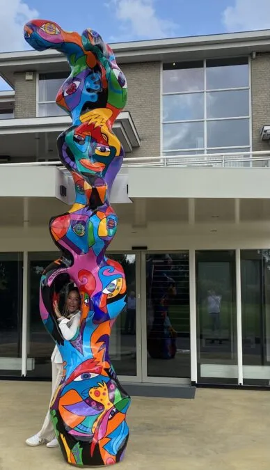 Goese Golf, Netherlands, sculpture 4.5 mtr. high