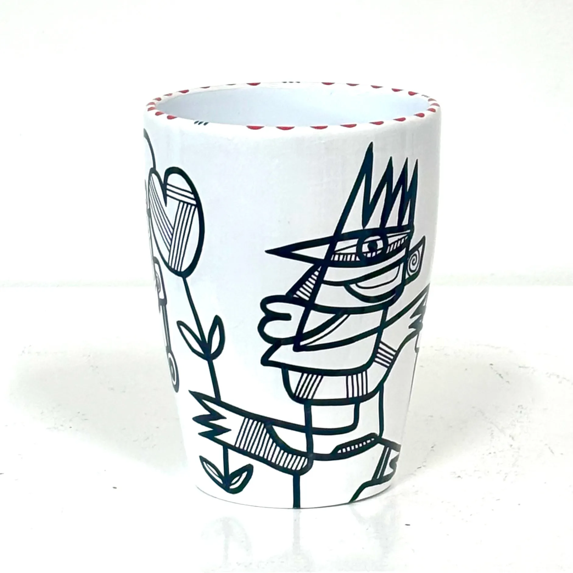 Black & White Collection, vase 14 cm - Afbeelding 3